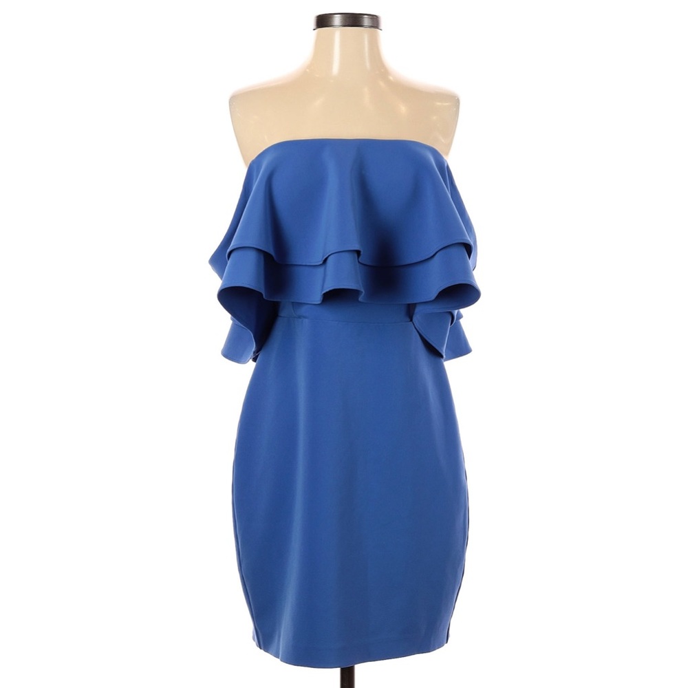 Parker Blue Sleeveless Cocktail Dress XS Small 2 4 6